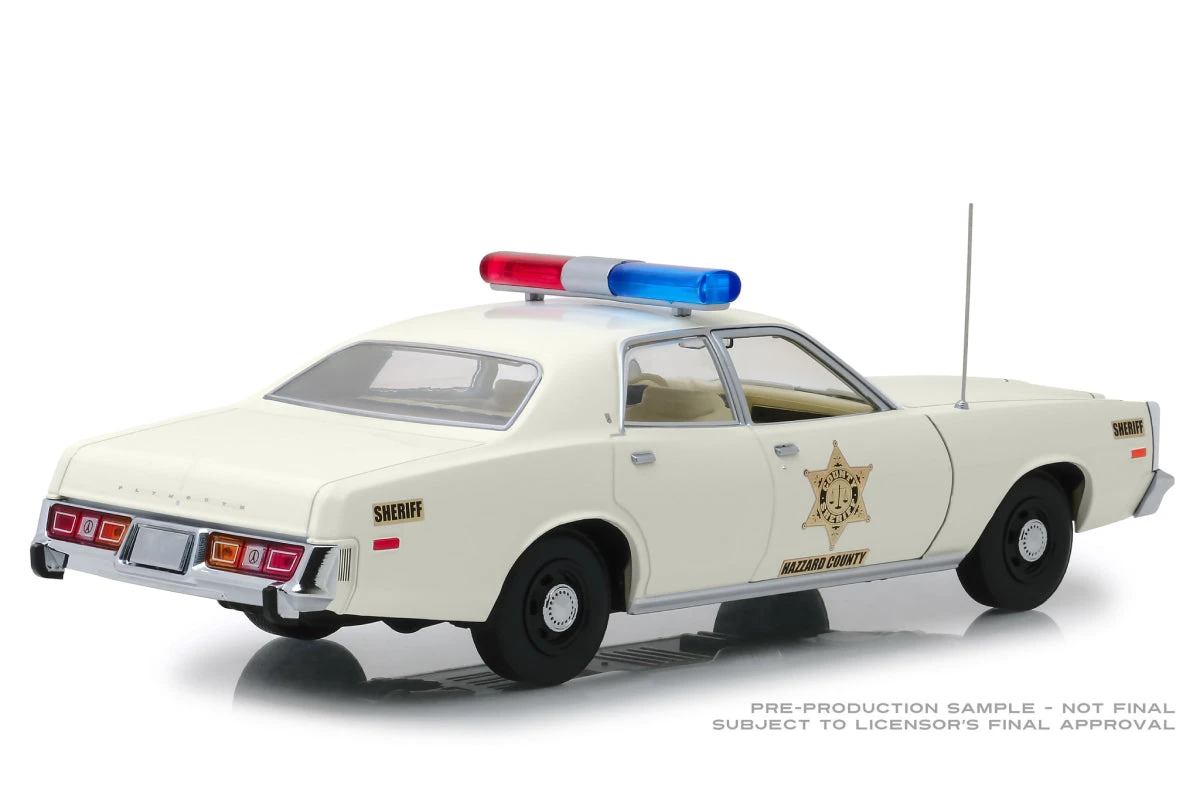1:18 - 1977 Plymouth Fury / Hazzard County Sheriff Greenlight 1:18 - 1977 Plymouth Fury / Hazzard County Sheriff -Modelmatic Shop 190553
