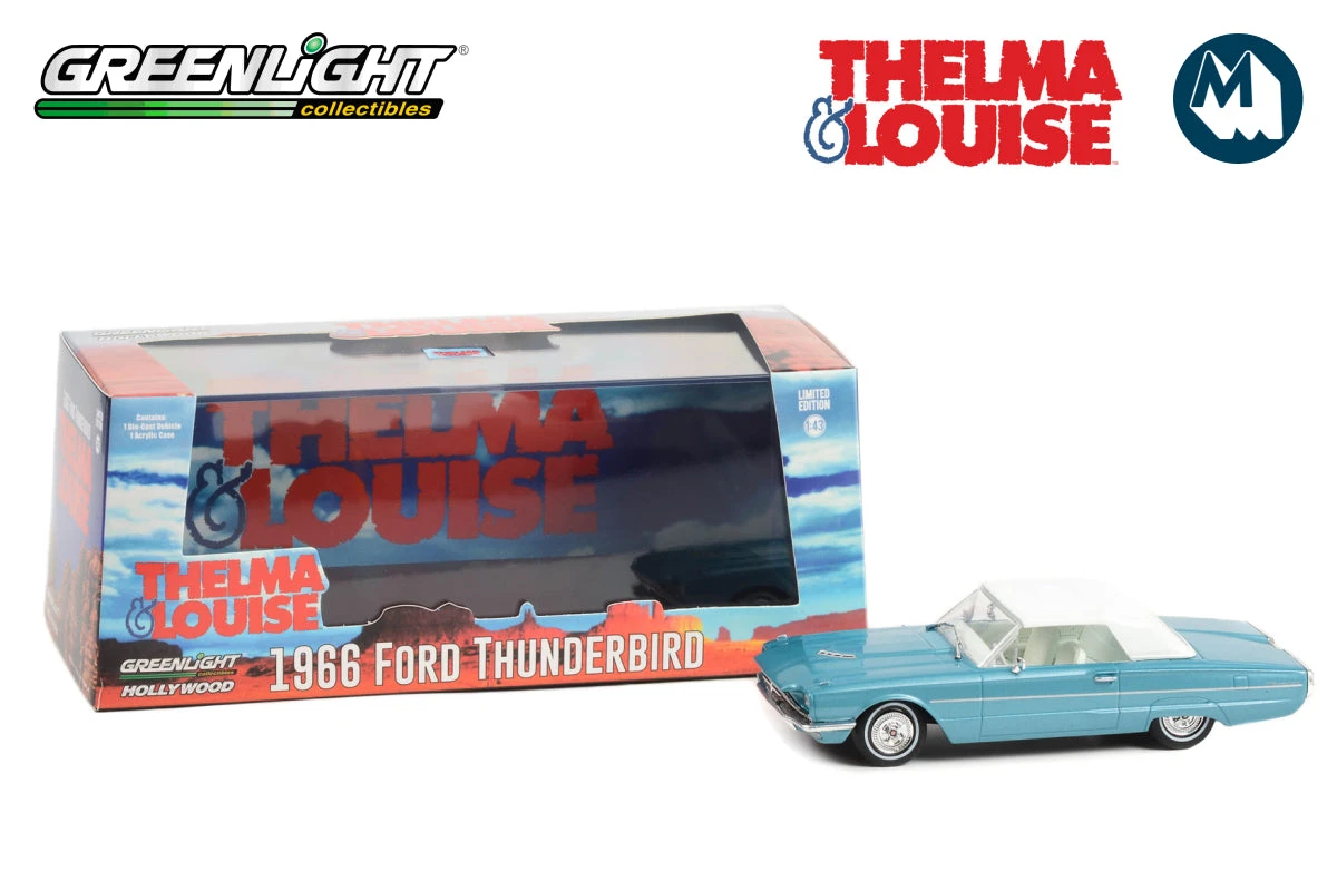 1:43 - Thelma & Louise / 1966 Ford Thunderbird Convertible (Top-Up) Greenlight 1:43 - Thelma & Louise / 1966 Ford Thunderbird Convertible (Top-Up) -Modelmatic Shop 1 42328dae 9968 4b85 98e3 949ac7dea1cf