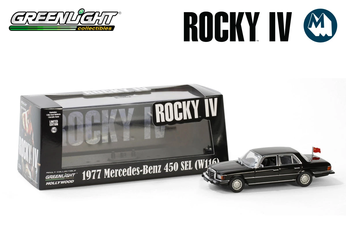1:43 - Rocky IV / 1977 Mercedes-Benz 450 SEL (W116) Greenlight 1:43 - Rocky IV / 1977 Mercedes-Benz 450 SEL (W116) -Modelmatic Shop 1 5f914a2c 70b4 4e8b a7a1 6d070b7899e6