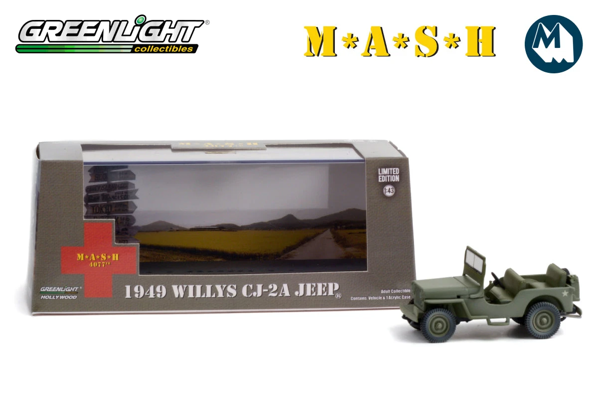 1:43 - M*A*S*H / 1949 Willys Jeep CJ-2A Greenlight 1:43 - M*A*S*H / 1949 Willys Jeep CJ-2A -Modelmatic Shop 1 7ec6686b 72fc 44be 8abe ef5e45fb7760
