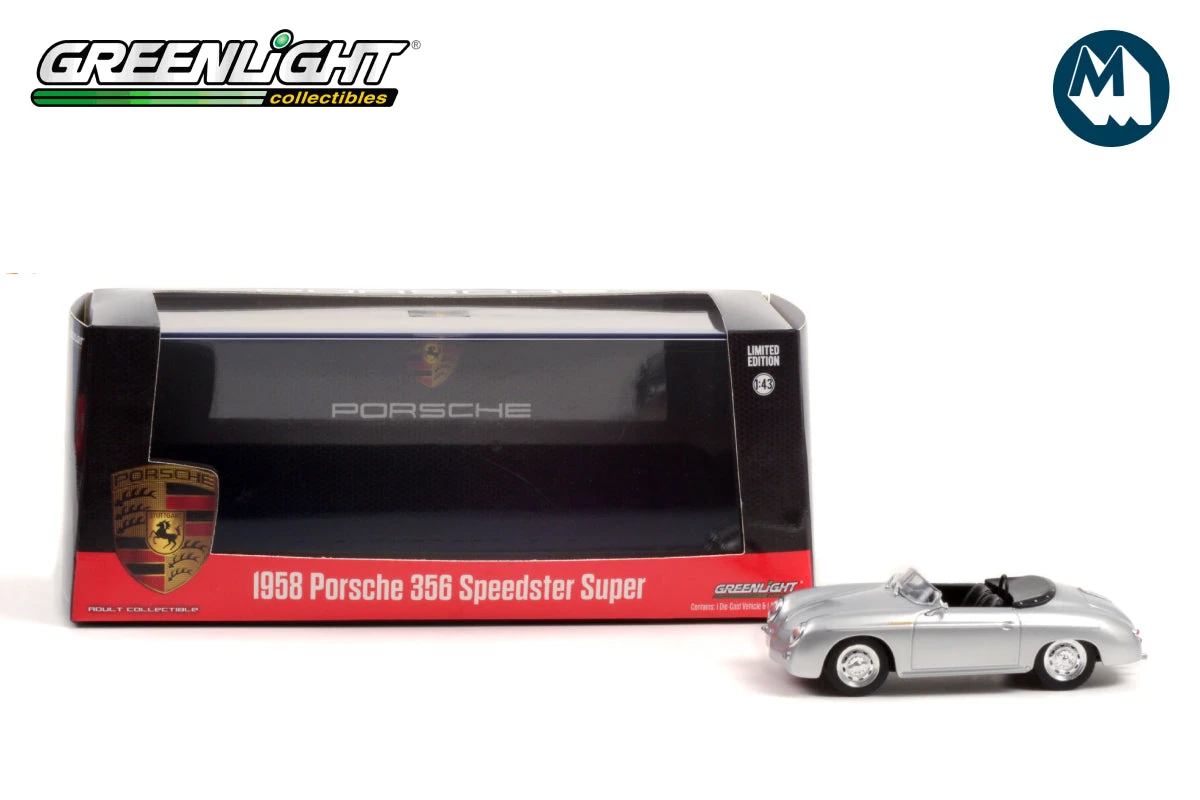 1:43 - 1958 Porsche 356 Speedster Super (Silver Metallic) Greenlight 1:43 - 1958 Porsche 356 Speedster Super (Silver Metallic) -Modelmatic Shop 1 8d829651 707c 4138 b0e6 738555b8867b
