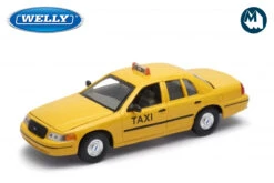 Welly 1:24 - 1999 Ford Crown Victoria Taxi (Yellow)