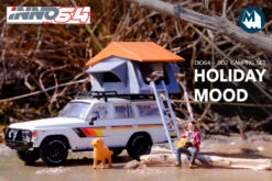 Car Camping Diorama Set With Toyota Land Cruiser (FJ60) And Accessories