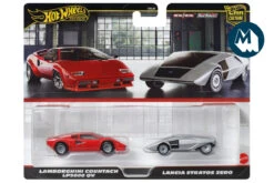 Hot Wheels Car Culture Twin Pack - Lamborghini Countach LP5000 QV / Lancia Stratos Zero - Marcello Gandini