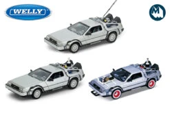 Welly 1:24 - DMC DeLorean Time Machine Gift Box / Back To The Future I, II & II