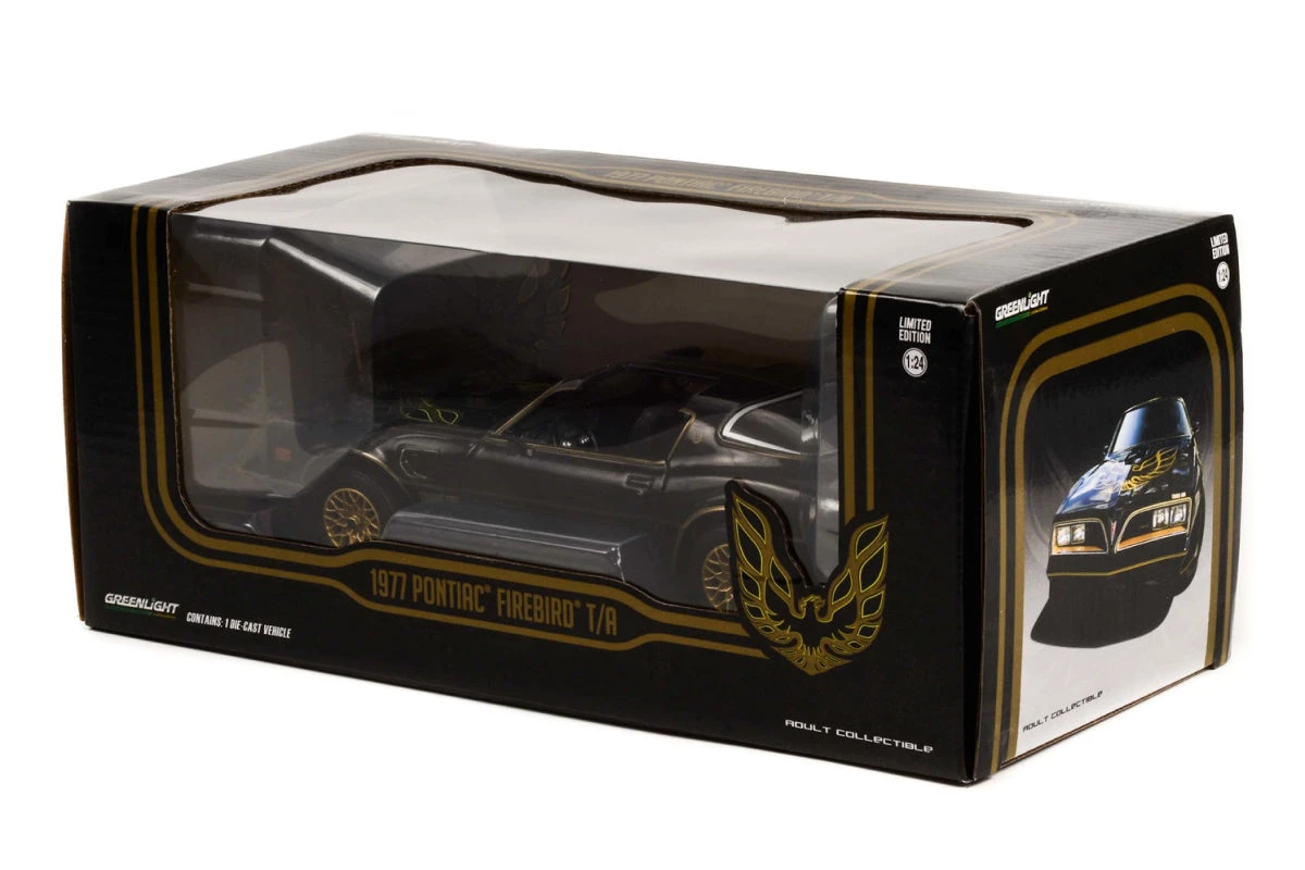 1:24 - 1977 Pontiac Firebird Trans Am (Starlite Black with Golden Eagle Hood) Greenlight 1:24 - 1977 Pontiac Firebird Trans Am (Starlite Black With Golden Eagle Hood) -Modelmatic Shop 3 6fff2f7a 436b 483a b284 a6304b04f302