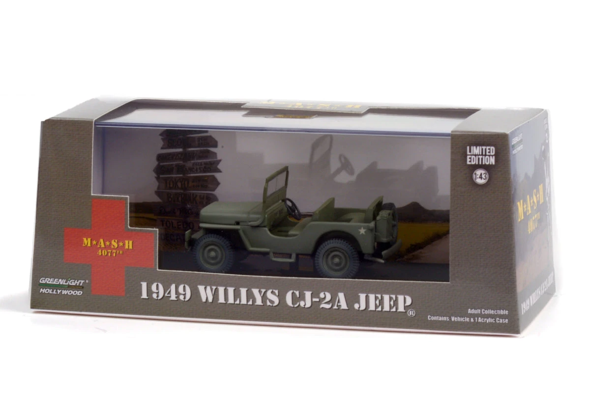 1:43 - M*A*S*H / 1949 Willys Jeep CJ-2A Greenlight 1:43 - M*A*S*H / 1949 Willys Jeep CJ-2A -Modelmatic Shop 3 8fa1d954 8f74 4995 a6da 48f42c169dd8