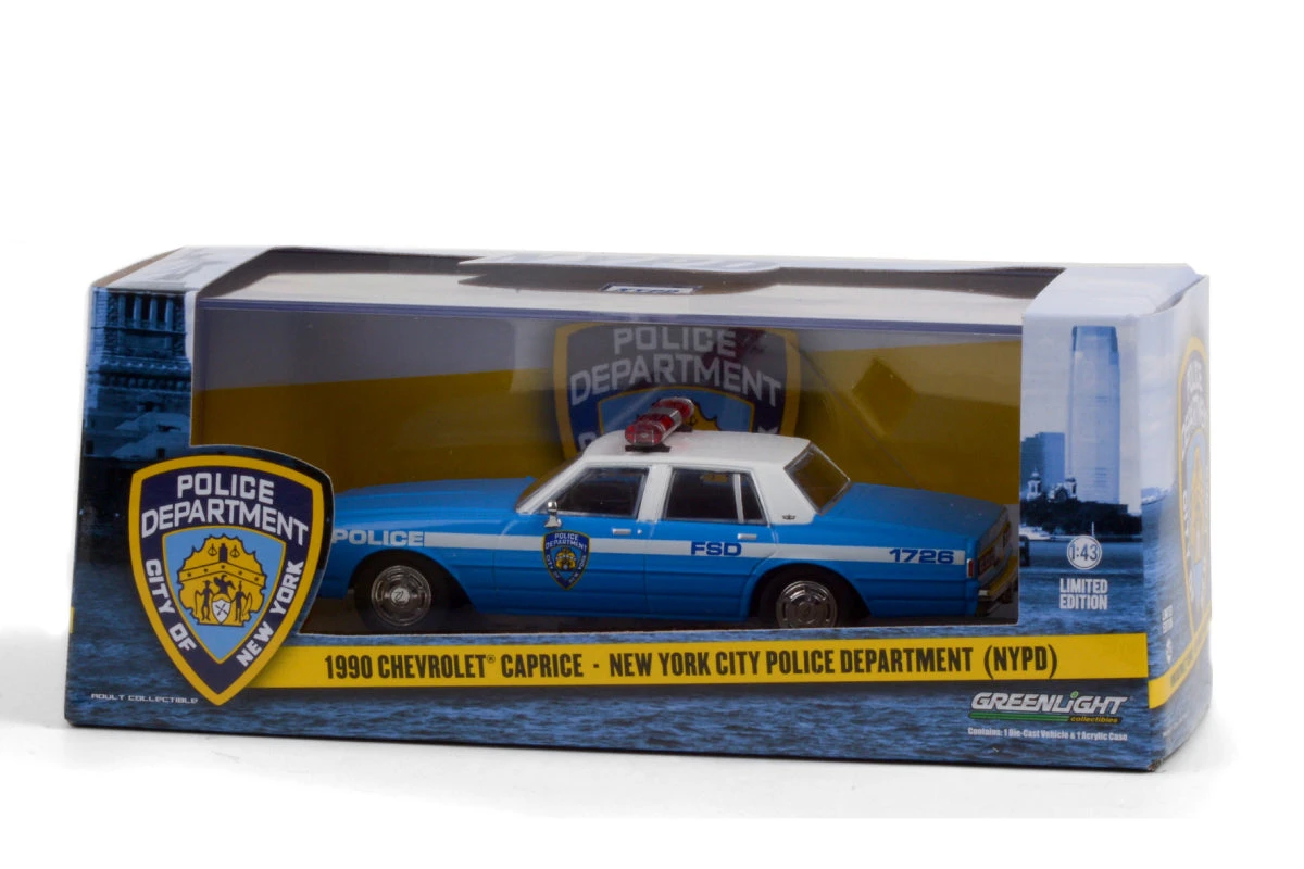 1:43 - 1990 Chevrolet Caprice - New York City Police Dept (NYPD) Greenlight 1:43 - 1990 Chevrolet Caprice - New York City Police Dept (NYPD) -Modelmatic Shop 3 f69182cd defc 4cce b500 3faae627fc19 1