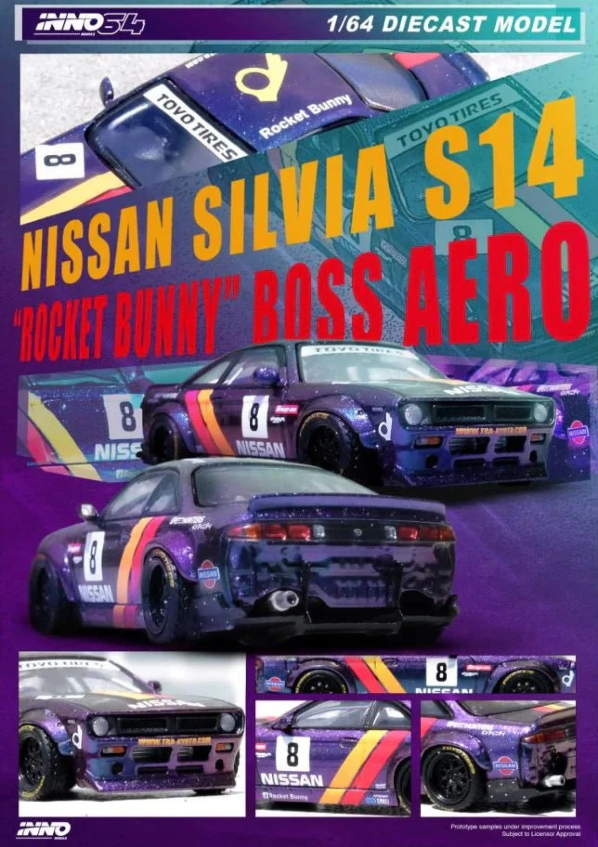 Nissan Silvia (S14) BOSS "Rocket Bunny" (Purple) Nissan Silvia (S14) BOSS "Rocket Bunny" (Purple) -Modelmatic Shop 4 41dbe2c9 75f4 4ea9 ac6a 2c34a2358f28