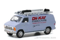 Greenlight 1:43 - Home Alone / 1986 Dodge Ram Van "Oh-Kay Plumbing & Heating" -Modelmatic Shop 865602