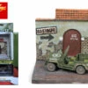 The Bastogne Resin Display With WWII Willys MB Jeep
