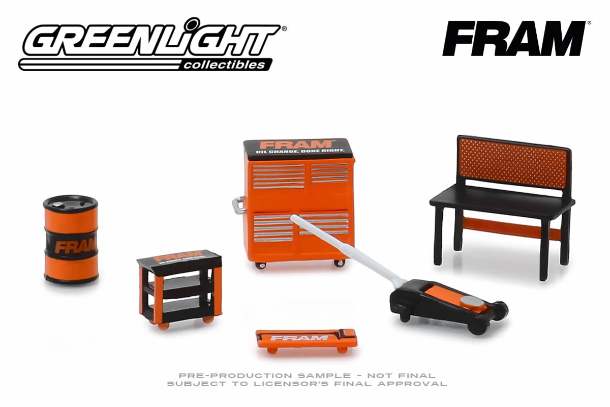 1:64 Garage Shop Tools - FRAM Oil Filters Greenlight 1:64 Garage Shop Tools - FRAM Oil Filters -Modelmatic Shop A1 eac18f14 fd3c 47b6 ab18 9044fce5cb5c