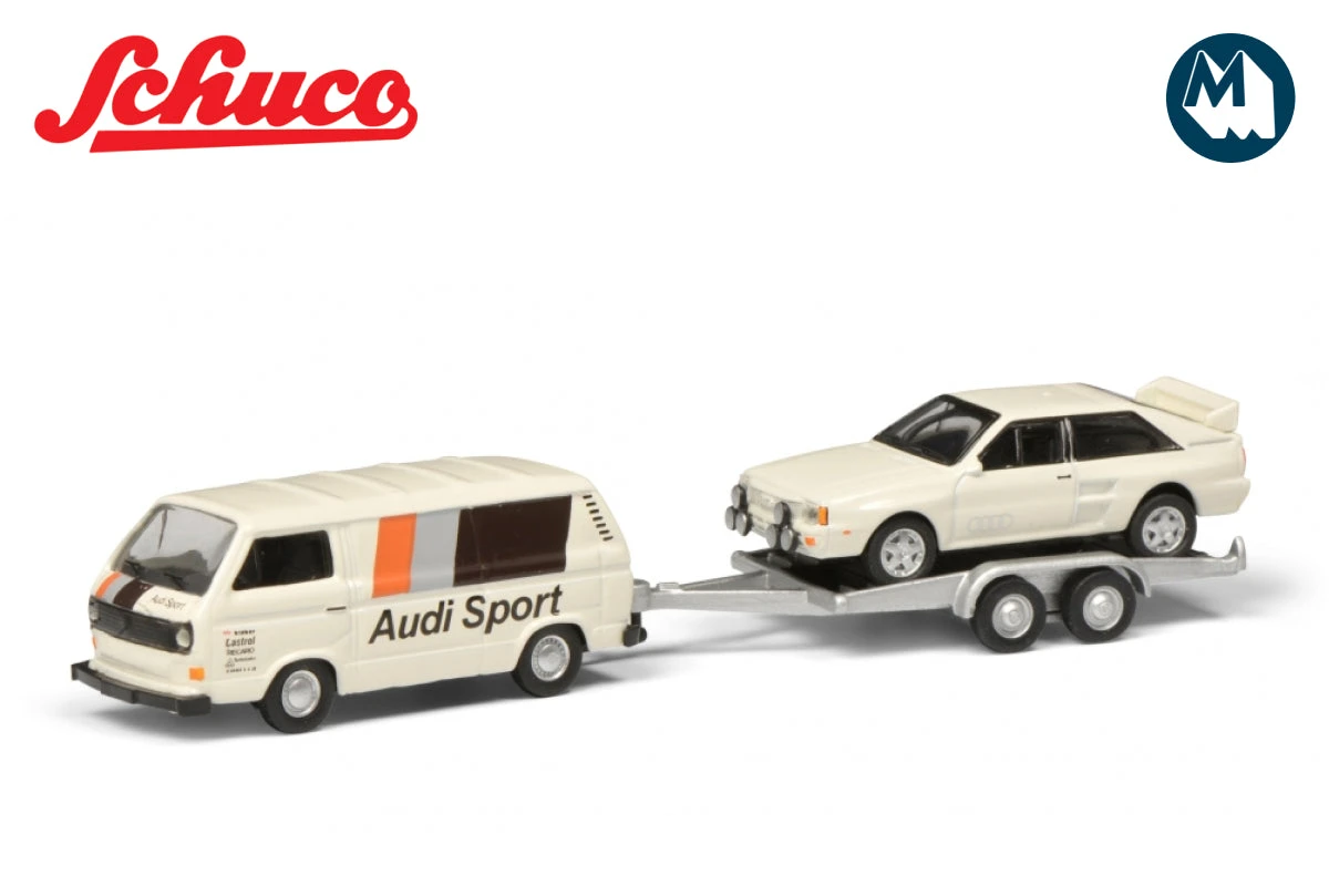 1:87 - VW T3c AUDI SPORT with trailer Schuco 1:87 - VW T3c AUDI SPORT With Trailer -Modelmatic Shop B 01 17abd49a c572 4f8d 8b51 36bffc8c5c37