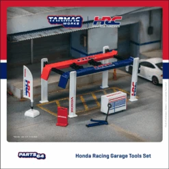Tarmac Works - 1/64 Garage Tools Set (Honda Racing) -Modelmatic Shop T64A TL001 HRC